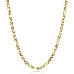 Men's Gold 5mm Stainless Steel Cuban Link Chain | Christmas Stocking Stuffers